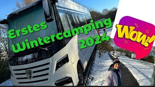 Kurztrip nach Aalen erstes Wintercamping 2024 an der LimesTherme [upl. by Kcirdnekel]