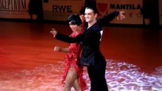 Nino Langella  Kristina Moshenskaya Brno Open 2012 WDSF int open latin final  solo rumba [upl. by Adnopoz]