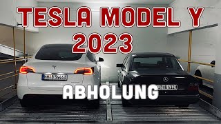 2023 Tesla Model Y  Abholung und erster Eindruck  Qualität  was ist dabei [upl. by Eba712]