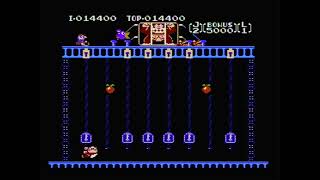 Donkey Kong Jr NES 1 Loop Game B Speedrun 139 PB [upl. by Tterag]