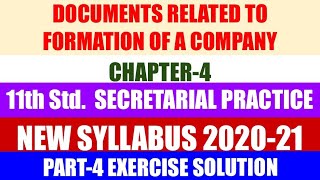 11th Std Secretarial Practice Chapter Exercise Solution Part4Q6 amp Q7  COMMERCEACADEMIA [upl. by Oiceladni815]