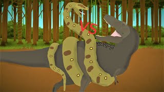 Tiranossaurus Rex vs TitanoboaPivot Animation [upl. by Yahsram]