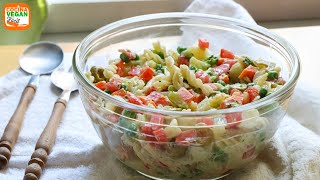 Para días de calor ensalada de pasta con verduras [upl. by Nahshunn]