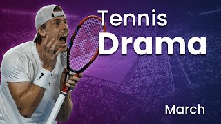 Tennis Angry Moments amp Drama  March 2023 [upl. by Gerhan]