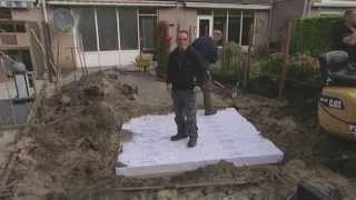 Hydroblob drainage oplossing Robs Grote Tuinverbouwing [upl. by Ettenoj]