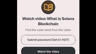 What is Solana BlockchainHOT Wallet Secret Video CodeHotwallet​ [upl. by Aliwt56]