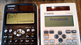 Speed Test Casio fx991EX Classwiz vs Canon F792SGA [upl. by Cinom]