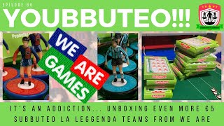 Unboxing EVEN MORE New Subbuteo La Leggenda Teams from We Are Games Youbbuteo [upl. by Rebmik]