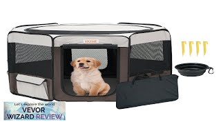 VEVOR Foldable Pet Playpen 36 inch Portable Dog Playpen Crate Kennel Review [upl. by Danielson25]