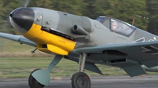 Messerschmitt Bf109 G14 quotBlack 2quot Charged DB605 Sound [upl. by Ng]