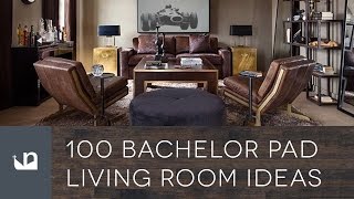 100 Bachelor Pad Living Room Ideas For Men [upl. by Llehcnom]