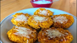 💡 quick amp easy Crispy Sweet Potato Fritters [upl. by Keefer]