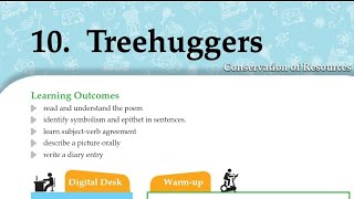 tree huggers poem by todd michael in hindi class 7 ace with aster English lesson 10 of icse [upl. by Neeli]