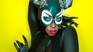 Catwoman Transformation speedpaint facepaint [upl. by Notyad]