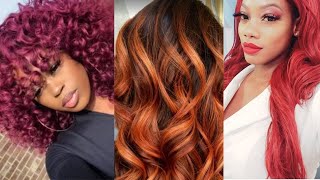 Color de cabello para PIEL MORENA 2021🌹 TINTE de CABELLO ROJO para piel morena y latina🌹 [upl. by Nisa]