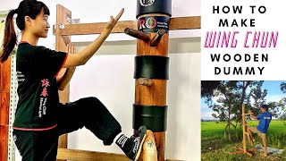 How to make Wing Chun Wooden Dummy at home  Thulunga Technical [upl. by Fisoi]