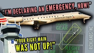 Piedmont E145 Faces GEAR ISSUE and Executes Safe Return to Richlands [upl. by Leonidas]