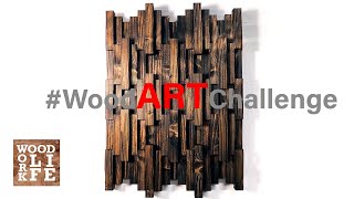 DIY Wooden Wall Art  JUST TWO 2 x 6s  Woodworking Builds [upl. by Stockmon]