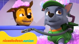 PAW Patrol Lheure du bain de la PatPatrouille  Compilation de 10 minutes Nickelodeon Jr France [upl. by Anahahs]