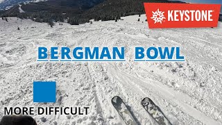 Skiing Keystones NEWEST ARAEA BERGMAN BOWL [upl. by Ayhdiv]