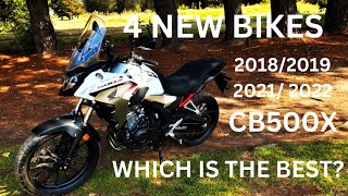 Honda CB500X  4 Bike test and which bike Is the very best [upl. by Hayman]