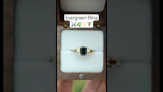 Magical Evergreen Ring Moissanite amp Lab Diamonds 18k solid gold [upl. by Enyale]