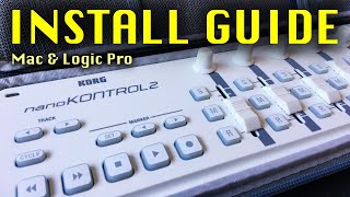 How to set up Korg NanoKONTROL 2 MIDI controller on Mac amp Logic Pro [upl. by Warder]