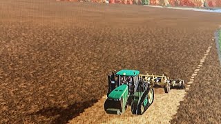 FARMSIM 22 Gameplay subsoiling the ground with the 9R series [upl. by Orrin]