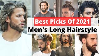 Hairstyles for long hair men  Long hair men styles  Haircut ideas for men  Lets Style Buddy [upl. by Farland]