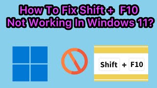 How To Fix Shift F10 Not Working In Windows 11 installation [upl. by Lardner787]