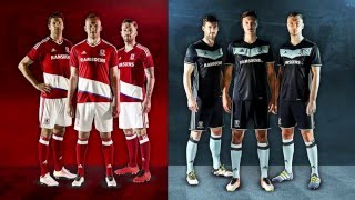 Middlesbrough Football Club 201617 Home and Away kit reveal [upl. by Conal]