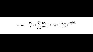 Transient Couette Flow without pressure gradient [upl. by Meredi]