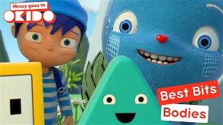 BODIES BEST BITS  Compilation  Messy Goes To OKIDO  Cartoons For Kids [upl. by Engud]