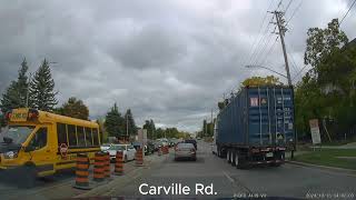 4K Thornhill Ontario 1 Fall day driving ON CA [upl. by Odey]