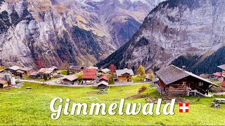 Gimmelwald Switzerland  An amazing mountain village above the Lauterbrunnen Valley [upl. by Aisanahta]