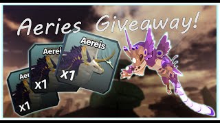 Ended Aeries Giveaway  Updates  Creatures of Sonaria [upl. by Nhguavahs772]