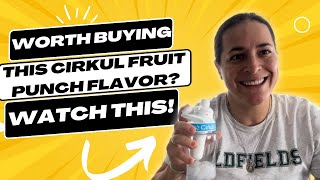 Review of Cirkul Flavor Cartridge Fruit Punch [upl. by Eyeleen]