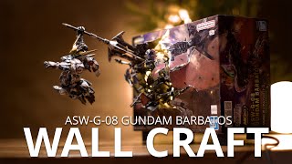 Ultimate Display Wallmount Diorama  MGSD Barbatos Wallcraft [upl. by Alracal]