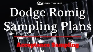 Dodge Romig Sampling Plan ASQ CQE [upl. by Queridas]