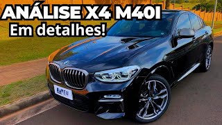 BMW X4 M40i 2020 EM DETALHES  O SUV QUE FAZ 100 KMH EM 44 SEGUNDOS [upl. by Dnamron]