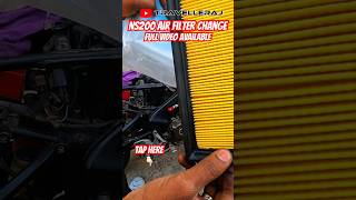 Ns200 air filter change at home  ns200 air filter change  air filter  best air filter trend [upl. by Aniakudo182]