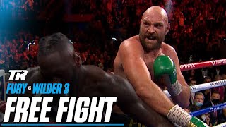 Tyson Fury vs Deontay Wilder 3  FREE FIGHT  2021 FIGHT OF THE YEAR  Fury Returns Dec 3 ESPN [upl. by Bluh]