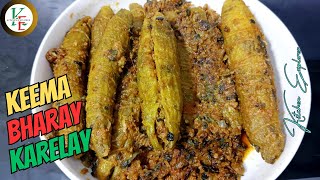 Keema Bharay Karelay  Keema Karelay  How to Make Keema Stuffed Karelay  Karelay [upl. by Furgeson465]