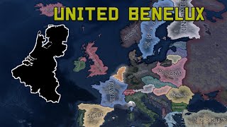 What If The Benelux Was United In 1936  HOI4 TIMELAPSE [upl. by Gerrald]