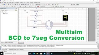 How to design 4 bit BCD Adder visualized by 7 segment display Tutorial 01 [upl. by Gilead972]