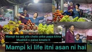 Mampi ka pyara s shop❤️first time mampi apne papa ka help kar ri  vlog mampirahul dailyvlog [upl. by Damalis]