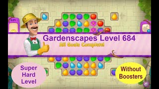 Gardenscapes Level 684  No Boosters [upl. by Garrick]