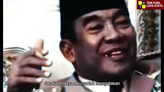 WAWANCARA SOEKARNO BAHASA BELANDA Setelah Pembebasan Irian Barat 1963 [upl. by Nocam]