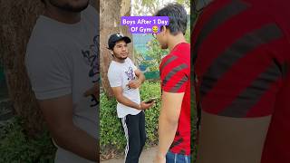 Boys After 1 Day of Gym😂 gym shorts comedy funny gymfunny [upl. by Harsho]