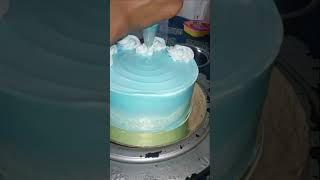 Simple 1pound Vanilla Cake Full DecorationVanilla flavour cake shortsfeed short subscribe [upl. by Notserp]